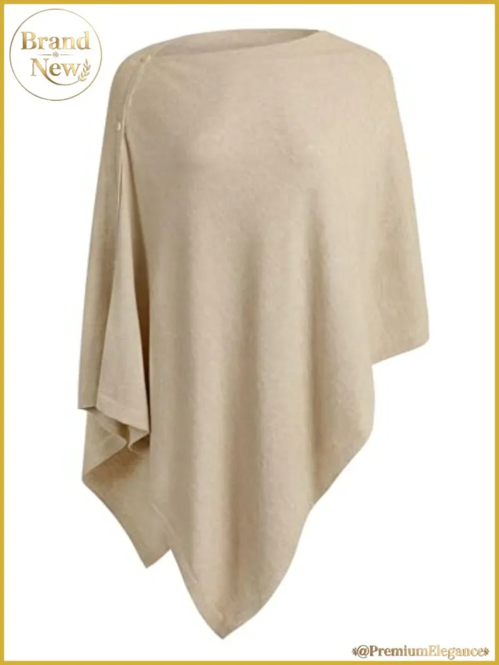 Knit Shawl Poncho Sweater Button Scarf Wrap Pashmina
